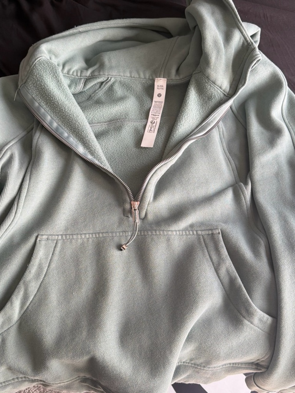lululemon athletica Light Mint Half-Zip Fleece Pullover